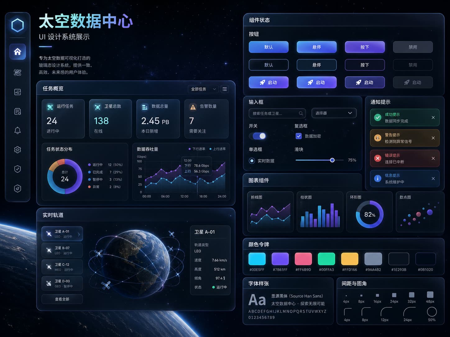 玻璃态 UI 设计系统