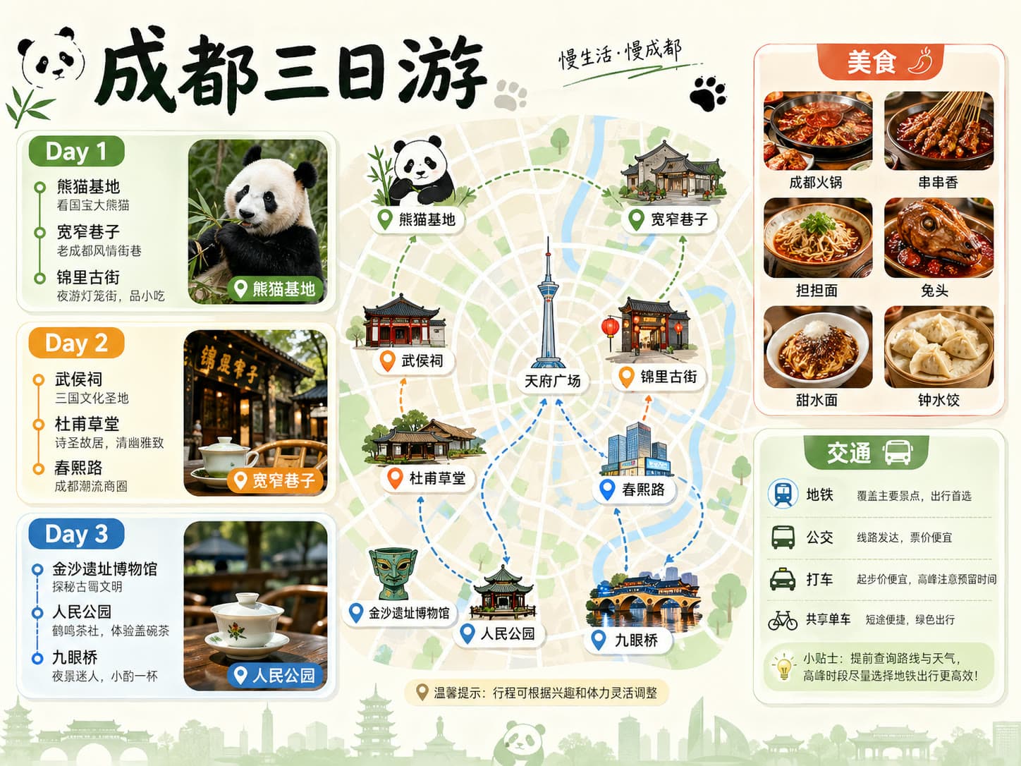 旅行攻略信息图