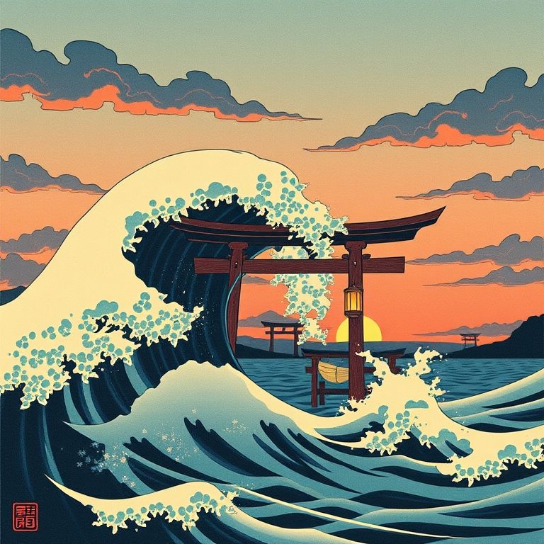 Creative Ukiyo-e Woodblock gallery artwork